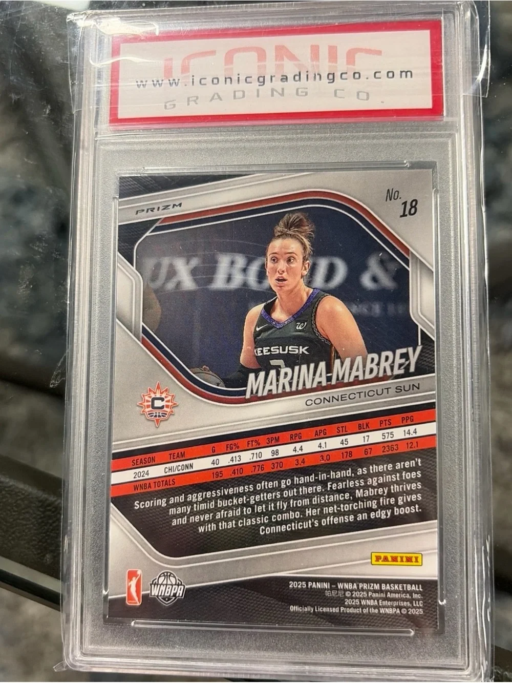 WNBA Marina Mabrey Green Prizm